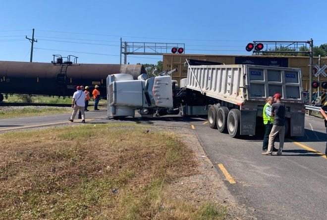 The Ascension Parish Sheriff's Office shared this photo of a train wreck near Donaldsonville at Hwy. 70 and Hwy. 3089.
