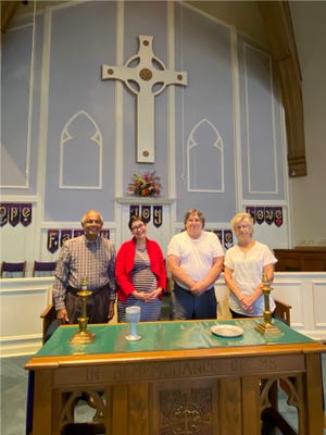 Ashton Veramallay, Pastor LydiaGrace Quine-Espiritu Gray, Jon Richwine and Debbie Tipton are among those planning First Presbyterian Church's 185th anniversary celebration.