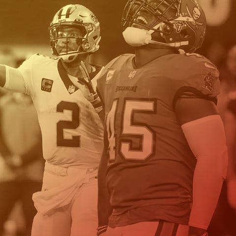 Saints QB Jameis Winston (2) will face LB Devin Wh