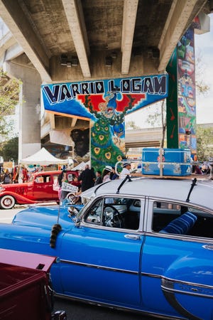 Classic Car In Chicano Park In Barrio Logan