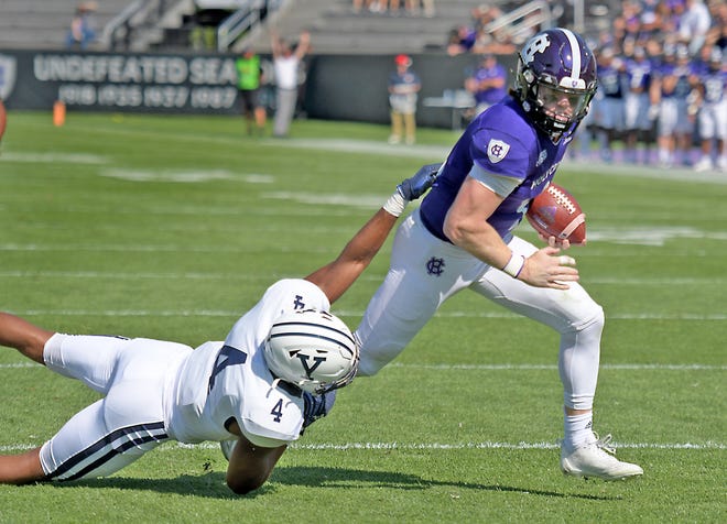 Holy Cross quarterback Matthew Sluka and the Crusaders aren't letting the idea of facing the No. 1 team in the FCS playoffs faze them heading into Saturday's game.