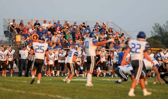 Centerville fans watch the Bulldogs during a game against Tri Sept. 16, 2022.