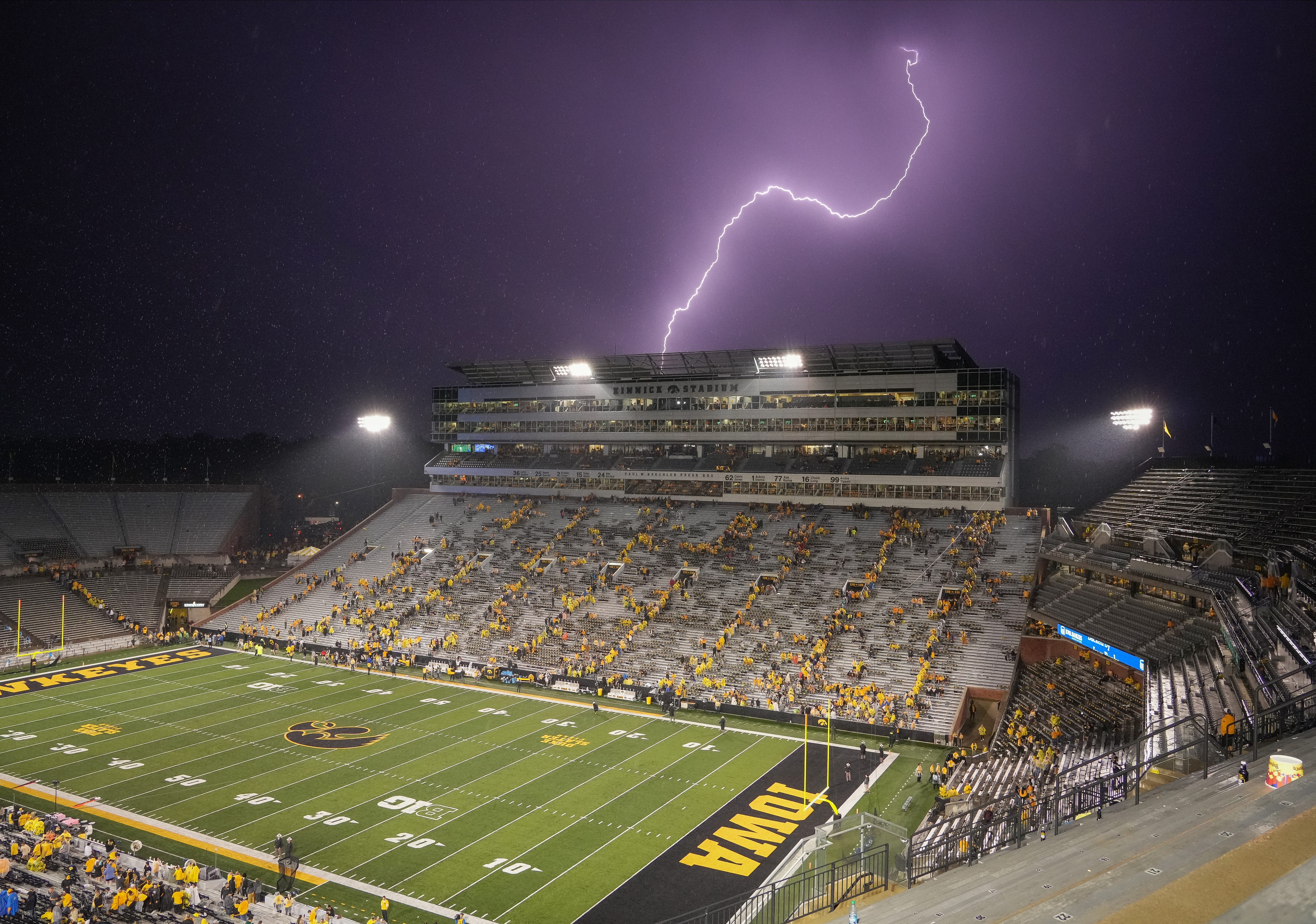 Nevada Wolf Pack football falls to Iowa in lightning-delayed affair