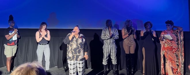 Ash Soto and the performing drag queens at PSU and CDU's drag show.