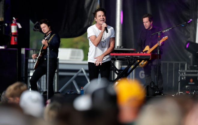 Train performs outside Lambeau Field as part of Green Bay Packers Kickoff Weekend on Sept. 17, 2022, in Green Bay. The band will return to northeast Wisconsin this summer for a show at Oshkosh's Leach Amphitheater.