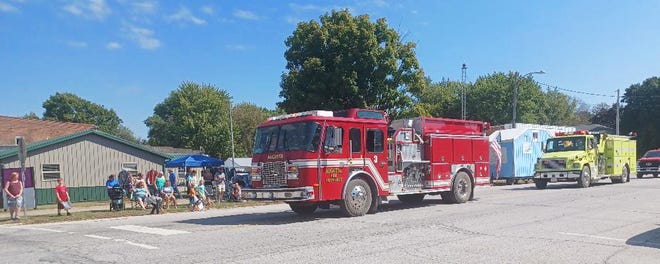 The Augusta Fire Department was one of the major participants in the Augusta Days parade, along with other community organizations.