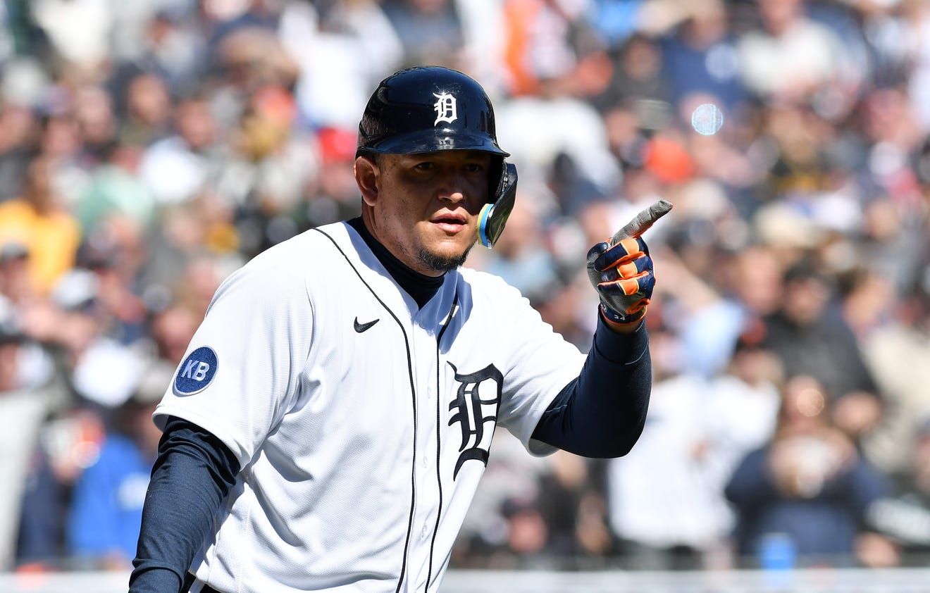 The Tigers' Miguel Cabrera is set to play in his 1,000th game at Comerica Park on Sunday.