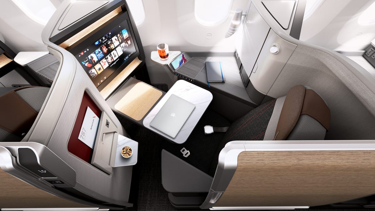 Rendering of American Airlines' new Flagship Suite
