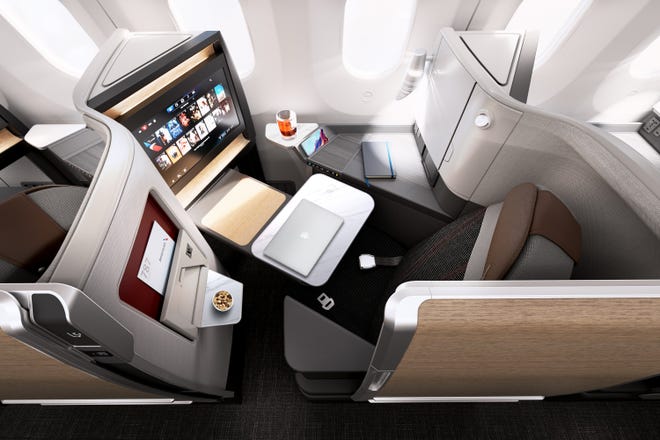 Rendering of American Airlines' new flagship suite