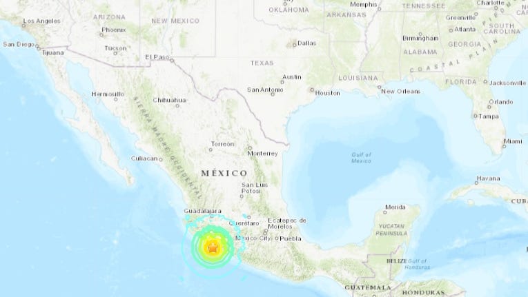 Mexico earthquake, magnitude 7.6, rattles country's Pacific coast