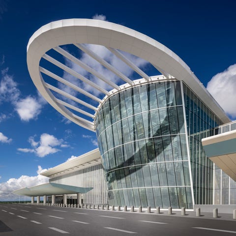 Rendering of the front of Orlando's new Terminal C