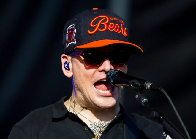 Blink-182 plays Firefly Music Festival in Dover on June 19, 2016.
