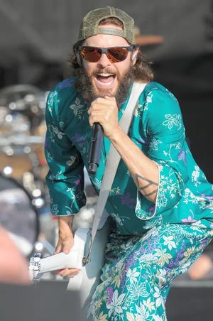 30 Seconds to Mars singer Jared Leto gigs at Firefly Music Festival in Dover on June 18, 2017.