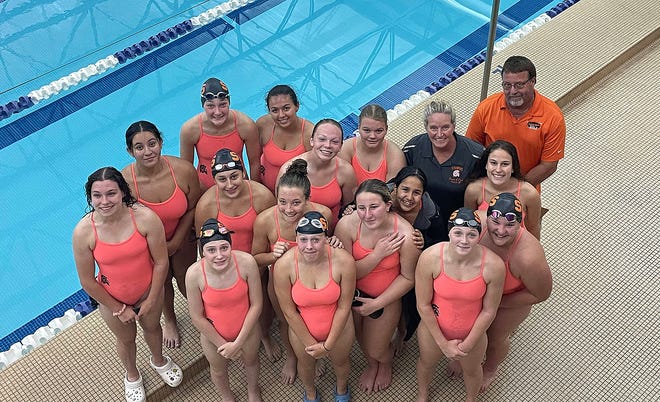 The Sturgis swim and dive team fell in a close contest at Harper Creek on Tuesday.