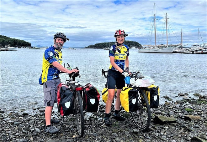 After suffering through a serious bout of sepsis, followed by a heart attack and then an excruciating hernia, Pat Flaherty, with his wife Terri, recently rode 3,762 miles across North America, from the Pacific shores of Washington State to Bar Harbor, Maine.