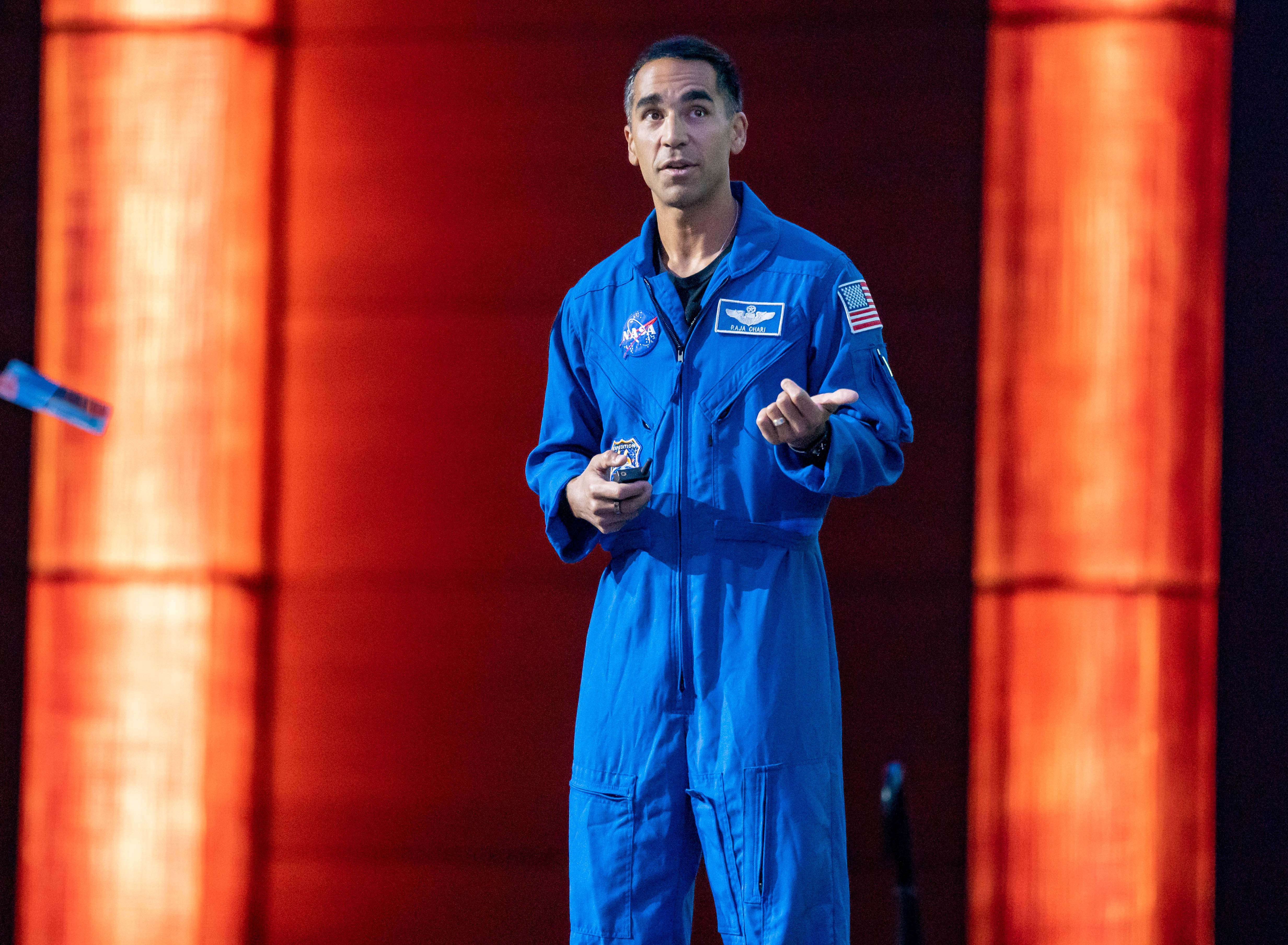 Iowa astronaut Raja Chari promotes STEM education in Des Moines