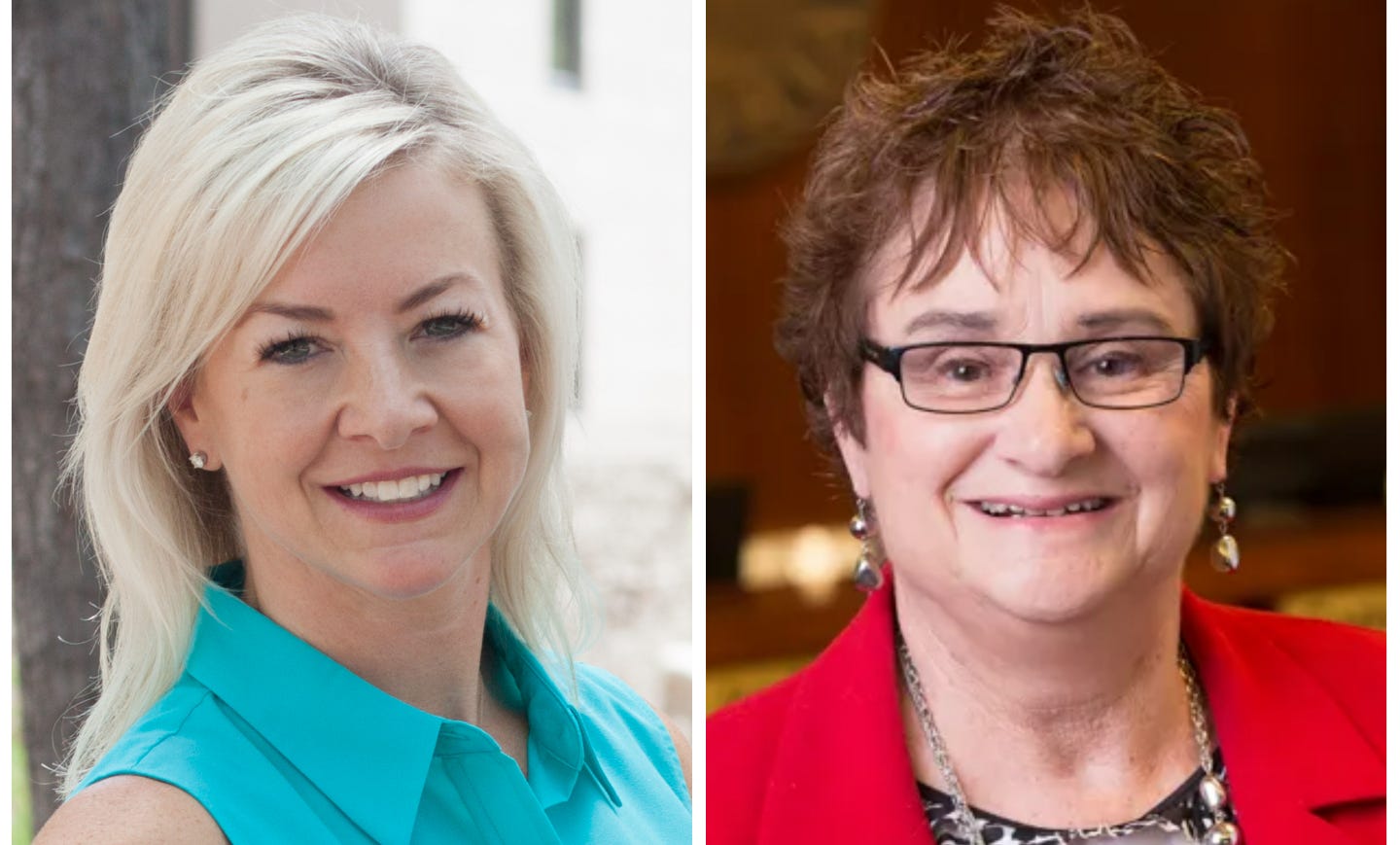 Jennifer Crawford (left) and Vicki Hunt are running for the Acacia District, Peoria City Council.