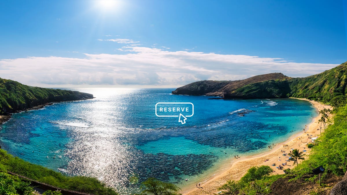 To manage over tourism, are reservation systems the future of traveling to Hawaii? Hanauma bay in Oahu, Hawaii.
