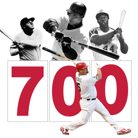 Pujols hits 700th home run