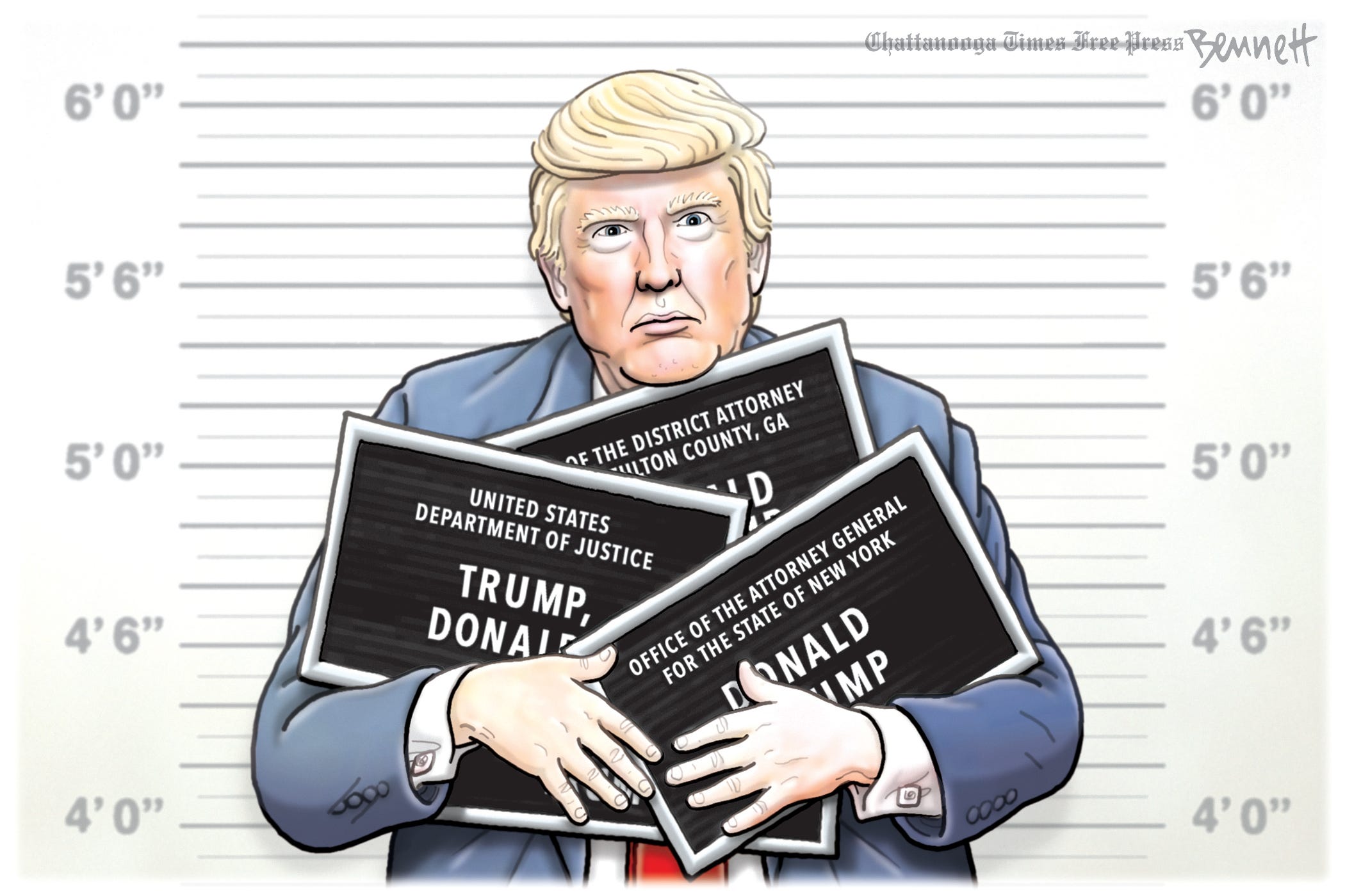 Editorial cartoon, Sept. 25, 2022: Donald Trump