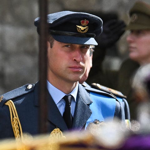 Britain's Prince William, Prince of Wales follows 
