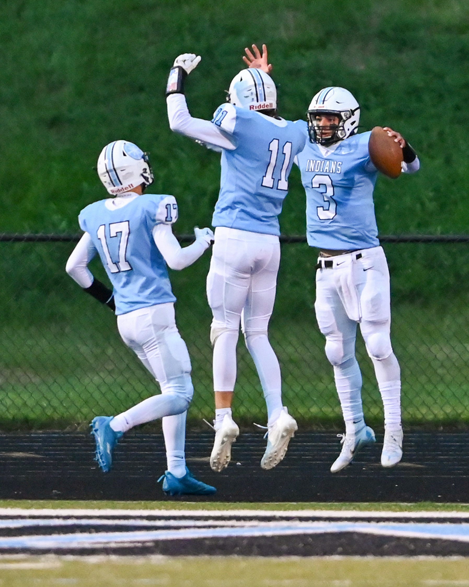 Indiana high school football sectional scores IHSAA playoff results