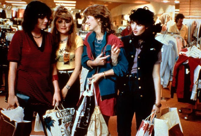 "Valley Girl" (from left to right) Michelle Meyrink, Elizabeth Daily, Deborah Foreman and Heider Holicker.