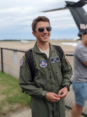 A cadet in the Civilian Air Patrol (CAP), Tucker Tuffile on Sept. 11 flew solo for the first time.