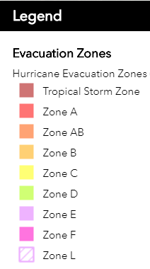 Hurricane Ian What are Florida - 1b3ae4ac 03b8 4f47 958e 2b8d3349e385 SAR Evacuation Zones Legend