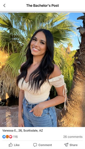 Vanessa Esparsen, who lives in Scottsdale, was announced on "The Bachelor's" Facebook page as a finalist for Zach Shallcross' Season 27 cast on Sept. 23.