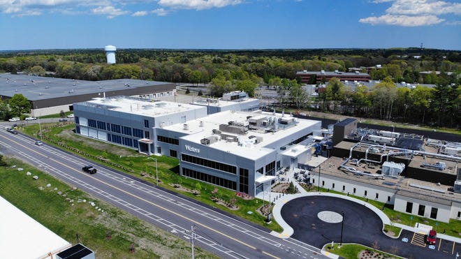 Waters Corp. was the first business to open in the Myles Standish Industrial Park. The company's new precision chemical manufacturing facility received a Leadership Energy Environmental Design certification from the U.S. Green Building Council on Monday.