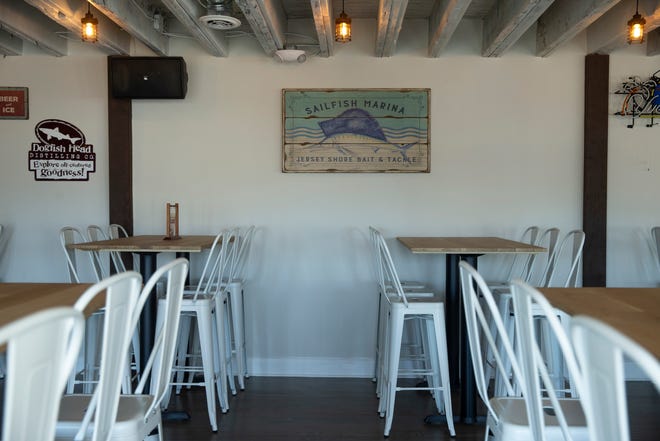 The Boatyard Restaurant is opening soon in Point Pleasant Beach.  Dining area downstairs.  Fri.  Pleasant Beach, New Jersey, Tuesday, September 27, 2022