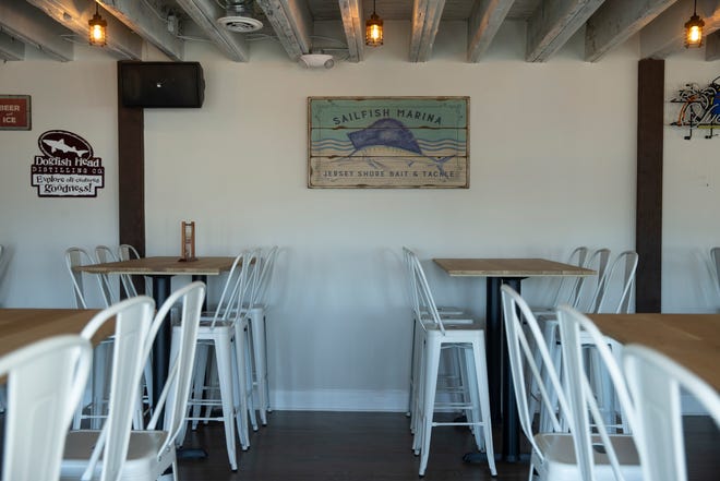The Boatyard Restaurant is opening soon in Point Pleasant Beach. Dining area downstairs. Fri. Pleasant Beach, New Jersey, Tuesday, September 27, 2022