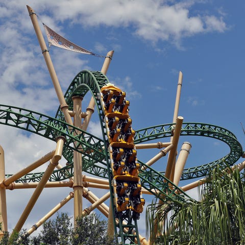 The Cheetah Hunt roller coaster runs without passe