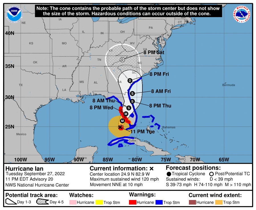 Hurricane Ian Updates: Fort Myers, Florida storm path, flood potential