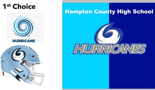 A proposed example of the new Hampton County High School colors and mascot (subject to change).