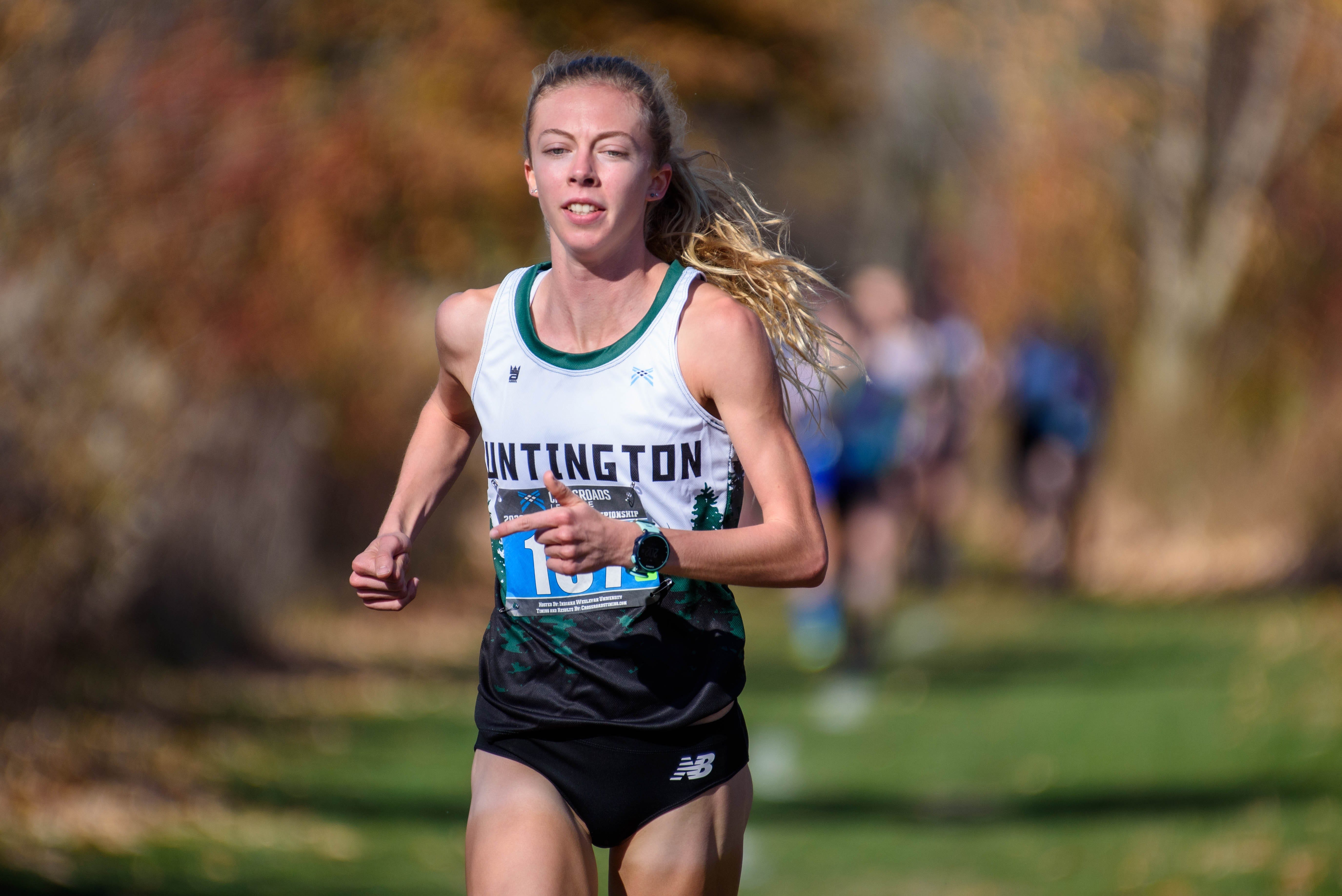 Emma Wilson won five NAIA national titles for Huntington University during the 2021 calendar year.