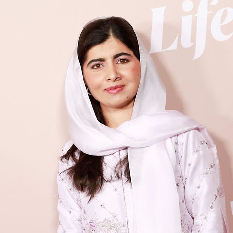 Pakistani education activist Malala Yousafzai arri