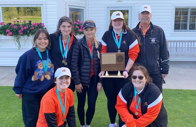 The Harbor Springs girls golf team earned another Lake Michigan Conference golf championship Thursday, this time doing so in Harbor Springs at Wequetonsing Golf Course.