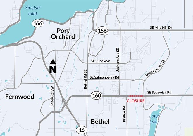 To remove the fish passage barriers on two creeks in South Kitsap, WSDOT is proposing a closure of Sedgwick Road in summer 2024.