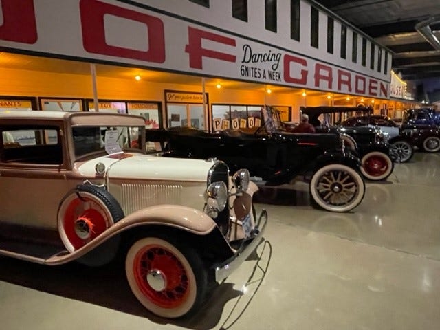 An interior view of the Okoboji Classic Cars museum on Sept. 19, 2022.