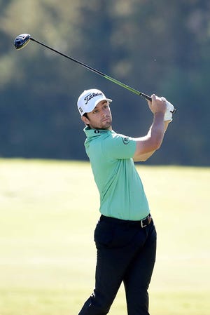 Davis Riley of Hattiesburg watches his drive on the 18th hole on the second day of the Sanderson Farms Championship at the Country Club of Jackson on Friday, September 30, 2002, in Jackson, Miss.