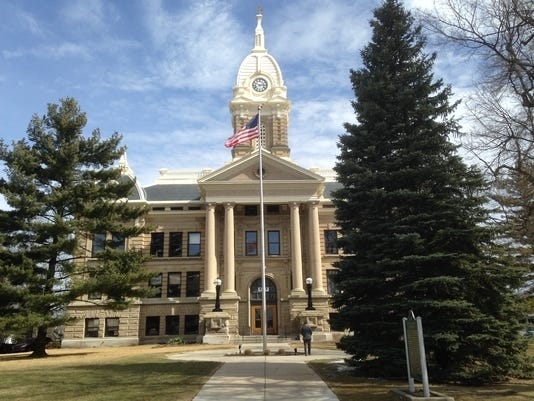The Ingham County Courthouse in Mason was temporarily closed due to an asbestos discovery on Sept. 30, 2022.