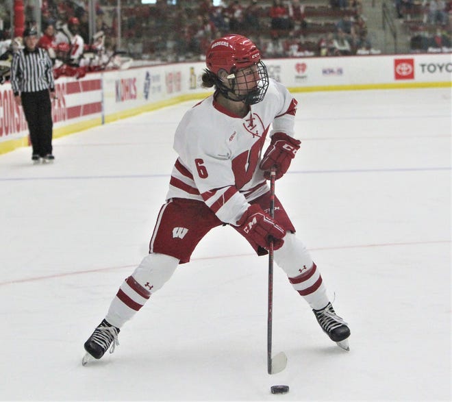 Wisconsin's Lacey Eden, shown here against Lindenwood earlier this season, scored the Badgers' only goal in a 2-1 overtime loss to Ohio State Friday.