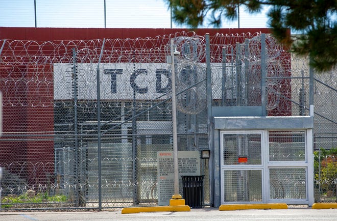 The Torrance County Detention Facility is shown on Thursday, Sept. 29, 2022, in Estancia, N.M. Migrants held by U.S. authorities at a detention center in rural New Mexico have endured retaliation rather than aid after reporting unsanitary conditions at the government-contracted jail, a coalition of civil rights advocacy groups said Wednesday.