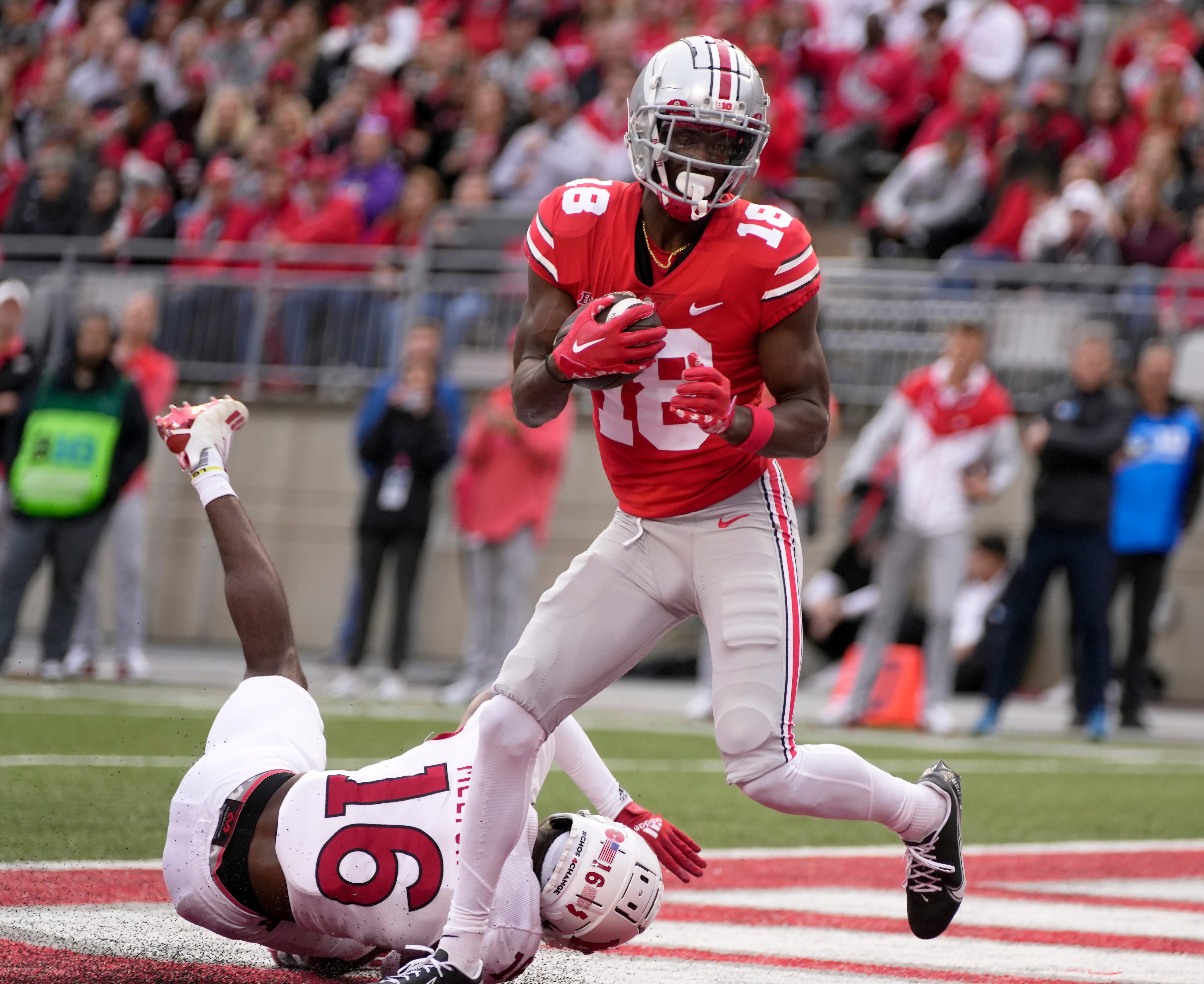 Marvin Harrison Jr's 3 TD Day at Michigan State! 