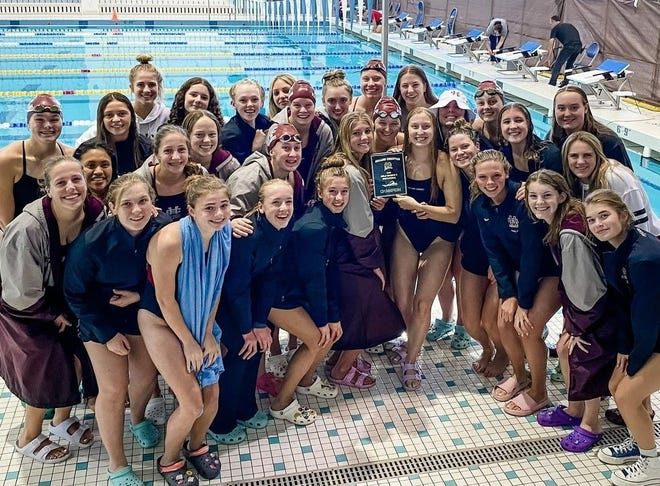 The Holland Christian girls swimming and diving team won the D3 Invitational on Saturday at Holland Community Aquatic Center.