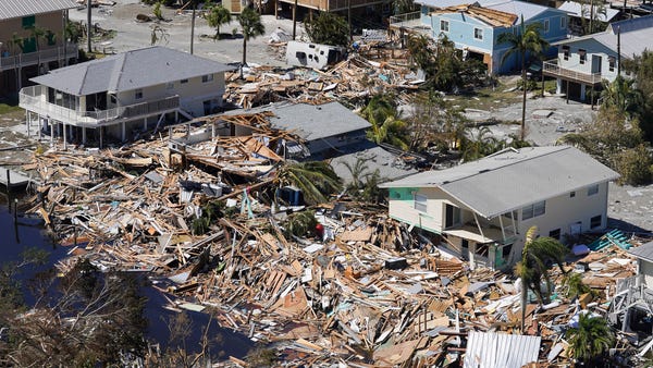 Homes and businesses are devastated after Hurrican