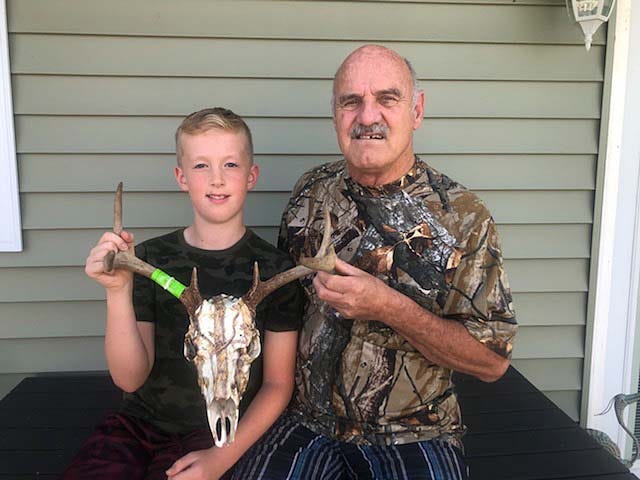 Ray Taylor had a European mount made with his grandson Sammy Skarupa's first deer. The two enjoy spending time in the woods together and Taylor is trying to connect more families to the outdoors.