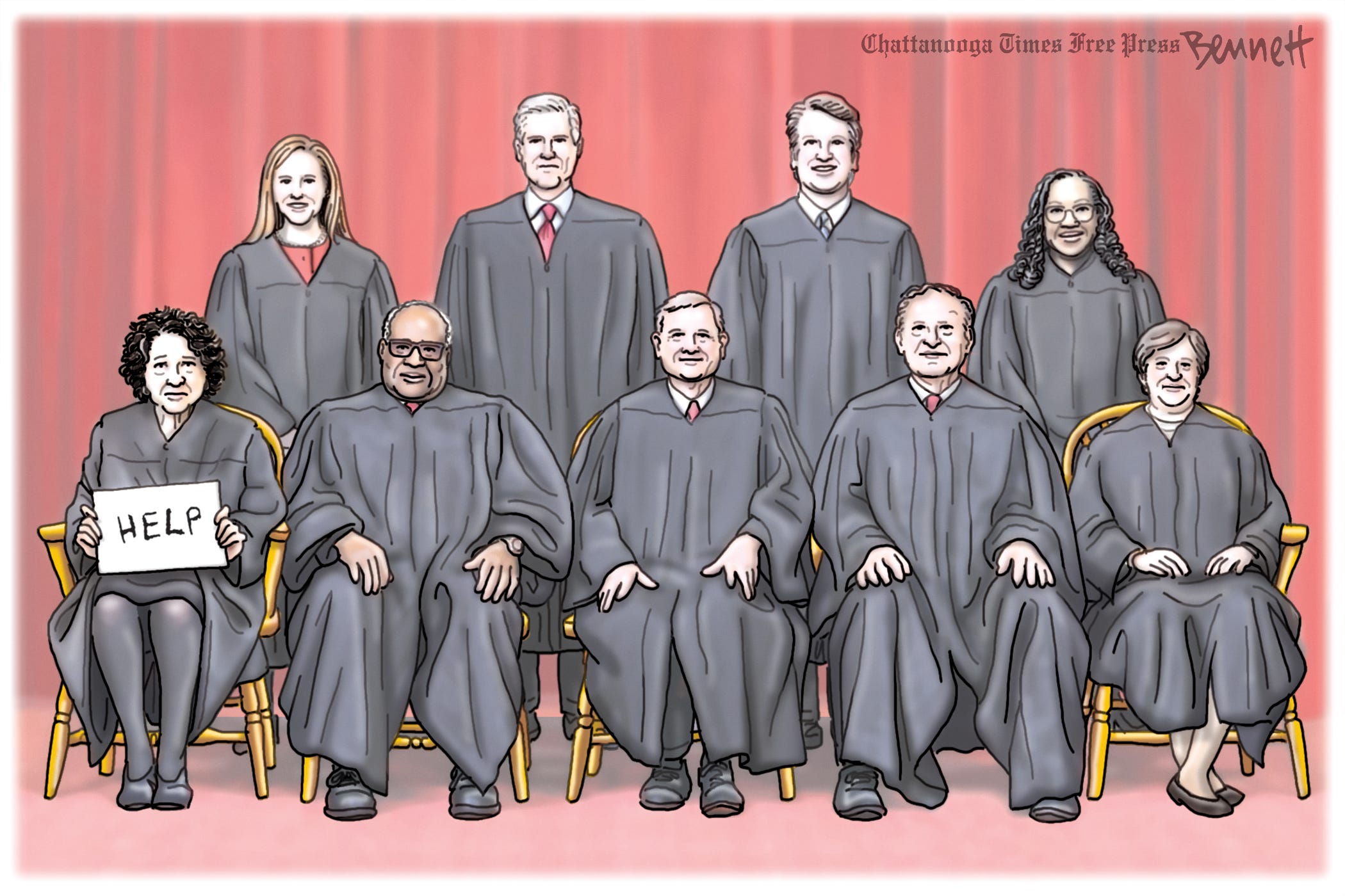 Editorial cartoon, Oct. 5, 2022: Supreme Court Editorial cartoon, Oct. 5, 2022: Supreme Court